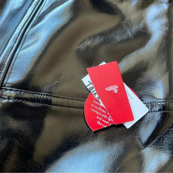 Spanx Womens Large Faux Patent Leather Leggings - Picture 12 of 13